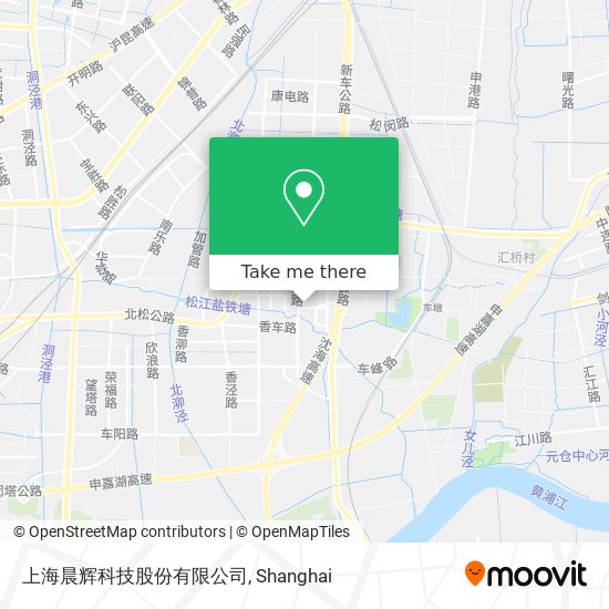 上海晨辉科技股份有限公司 map
