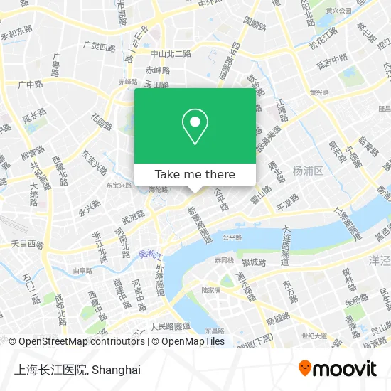 上海长江医院 map