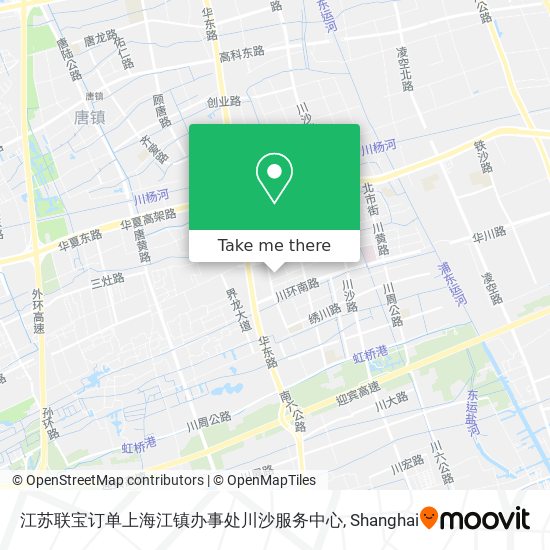 江苏联宝订单上海江镇办事处川沙服务中心 map