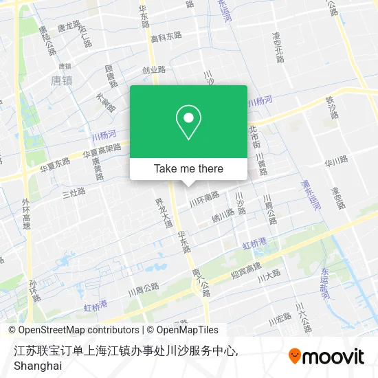 江苏联宝订单上海江镇办事处川沙服务中心 map
