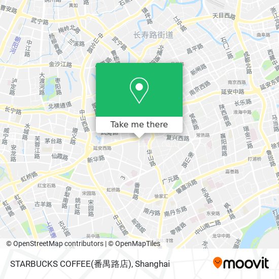 STARBUCKS COFFEE(番禺路店) map