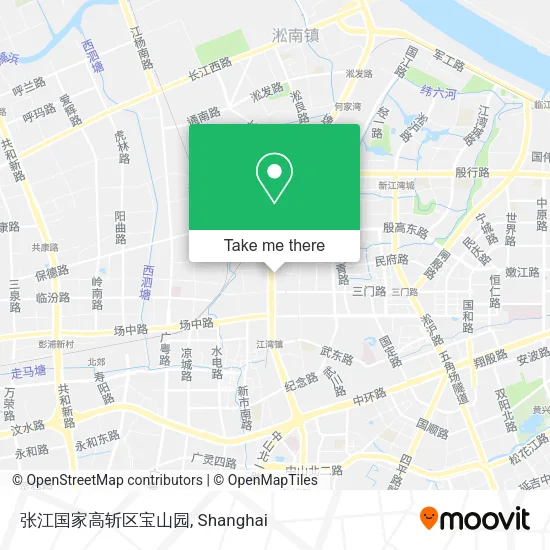 张江国家高斩区宝山园 map