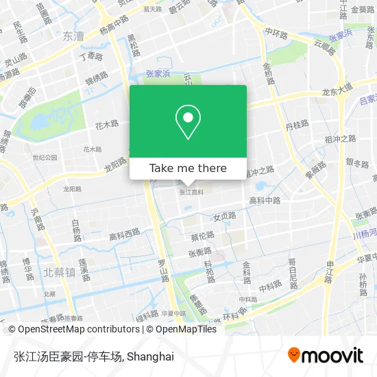 张江汤臣豪园-停车场 map