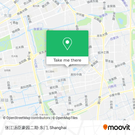 张江汤臣豪园二期-东门 map