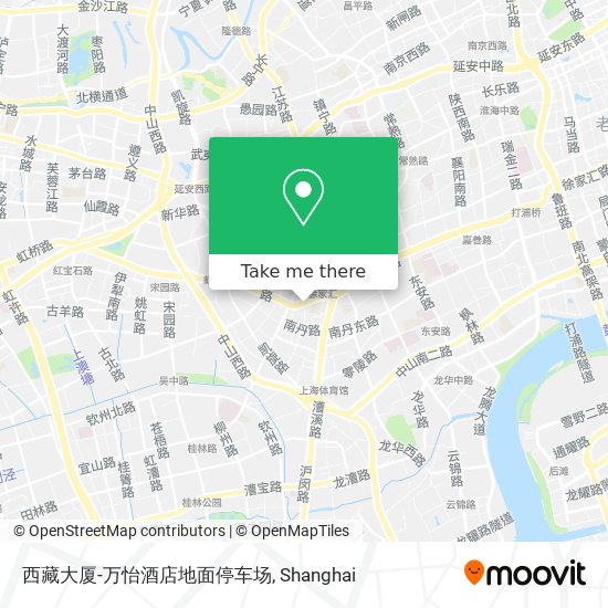 西藏大厦-万怡酒店地面停车场 map