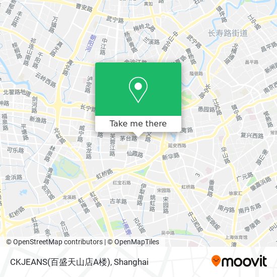 CKJEANS(百盛天山店A楼) map