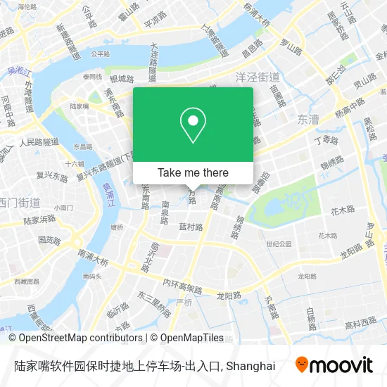 陆家嘴软件园保时捷地上停车场-出入口 map