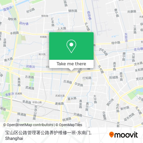 宝山区公路管理署公路养护维修一班-东南门 map