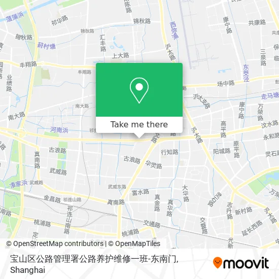 宝山区公路管理署公路养护维修一班-东南门 map