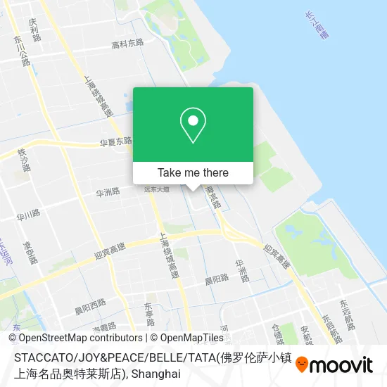 STACCATO / JOY&PEACE / BELLE / TATA(佛罗伦萨小镇上海名品奥特莱斯店) map