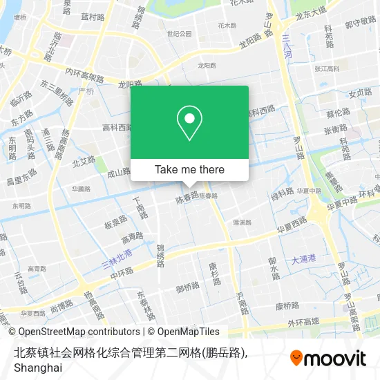 北蔡镇社会网格化综合管理第二网格(鹏岳路) map