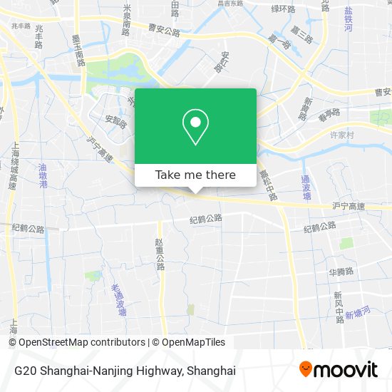 G20 Shanghai-Nanjing Highway map