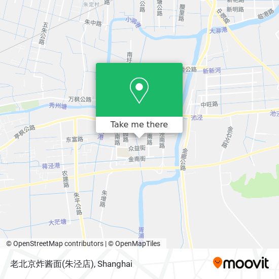 老北京炸酱面(朱泾店) map