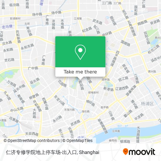 仁济专修学院地上停车场-出入口 map