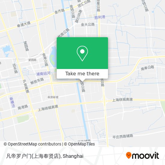凡帝罗户门(上海奉贤店) map