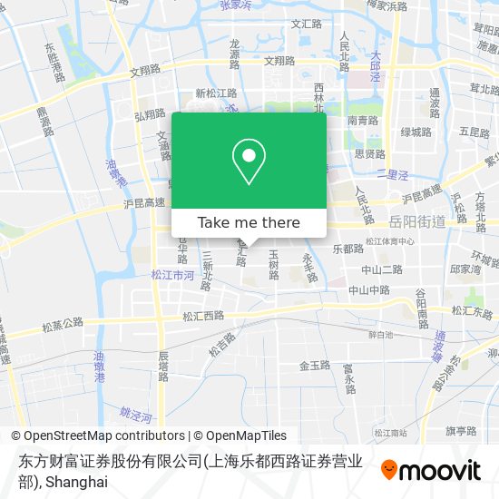 东方财富证券股份有限公司(上海乐都西路证券营业部) map