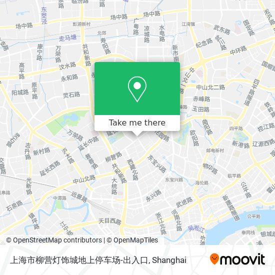 上海市柳营灯饰城地上停车场-出入口 map