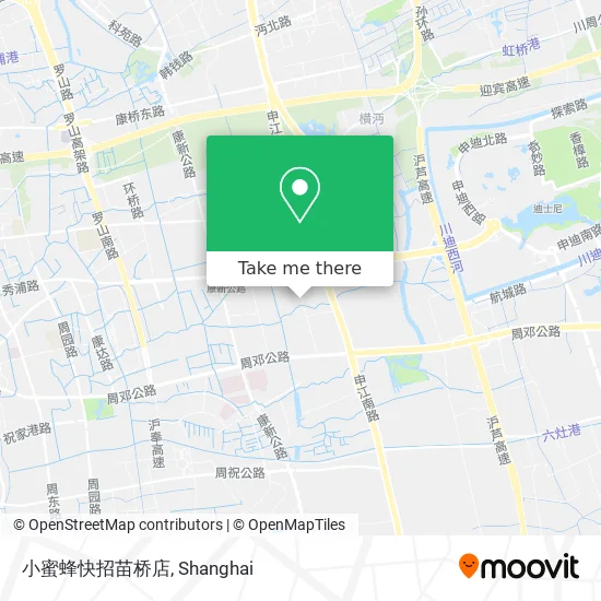 小蜜蜂快招苗桥店 map