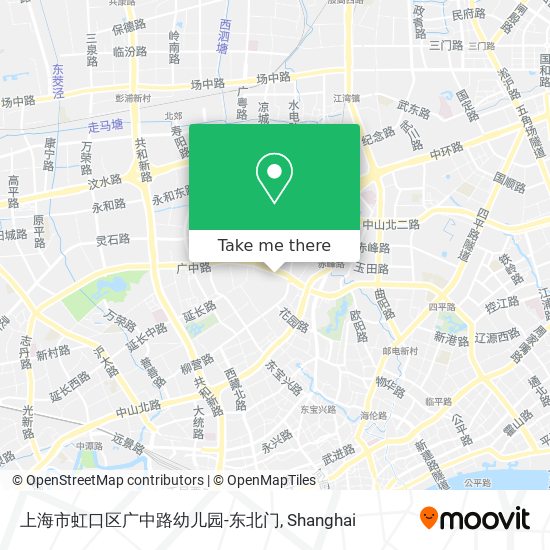 上海市虹口区广中路幼儿园-东北门 map