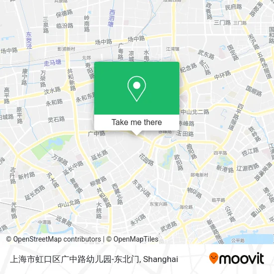 上海市虹口区广中路幼儿园-东北门 map