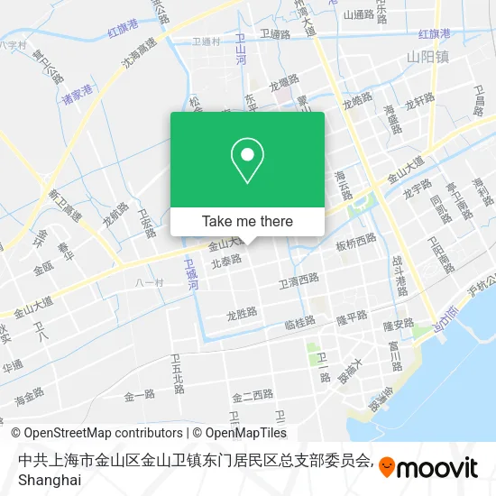 中共上海市金山区金山卫镇东门居民区总支部委员会 map