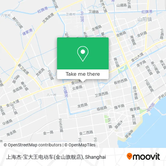 上海杰-宝大王电动车(金山旗舰店) map