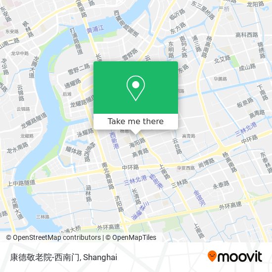 康德敬老院-西南门 map
