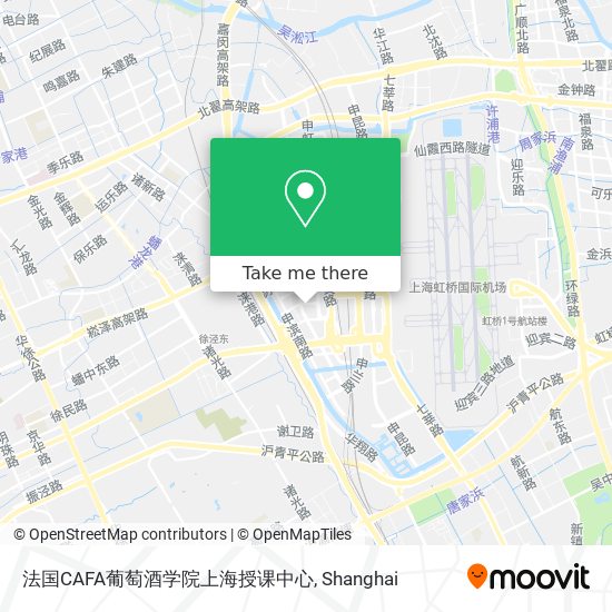 法国CAFA葡萄酒学院上海授课中心 map