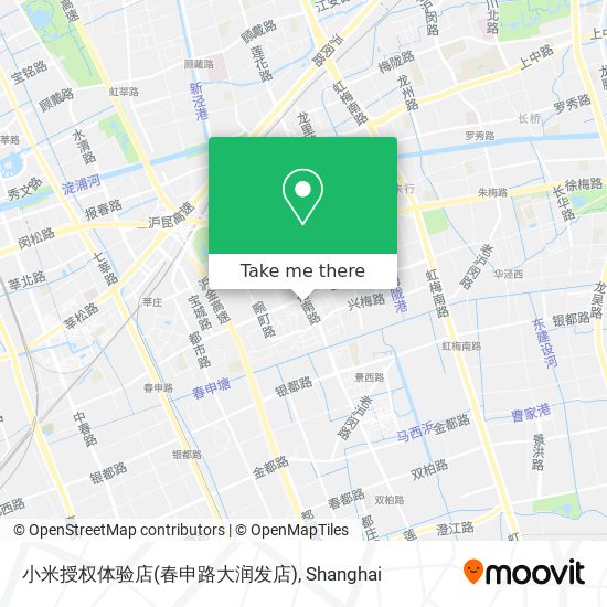 小米授权体验店(春申路大润发店) map