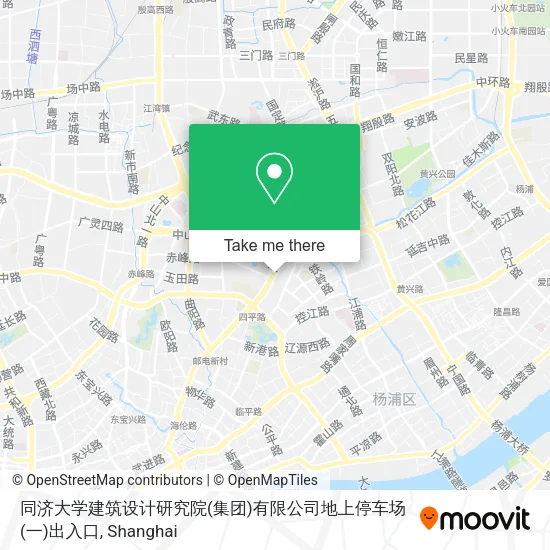 同济大学建筑设计研究院(集团)有限公司地上停车场(一)出入口 map
