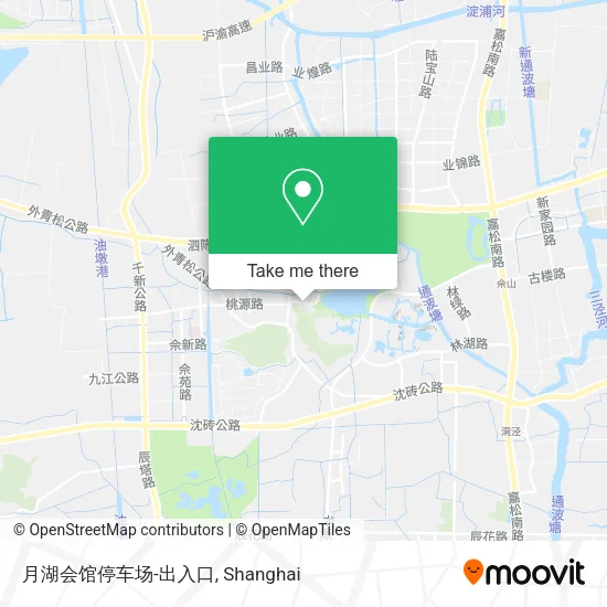 月湖会馆停车场-出入口 map