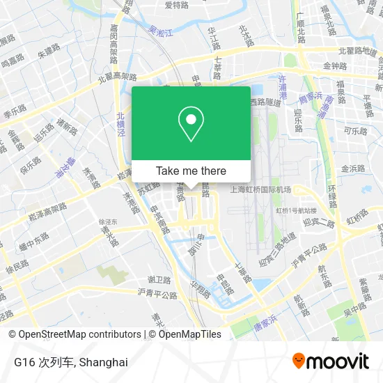 G16 次列车 map