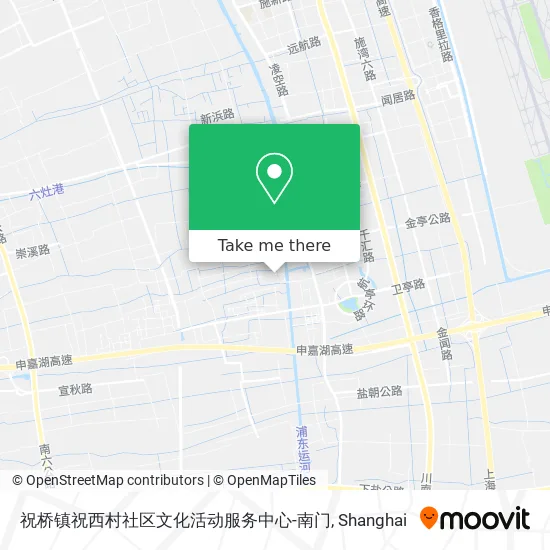 祝桥镇祝西村社区文化活动服务中心-南门 map