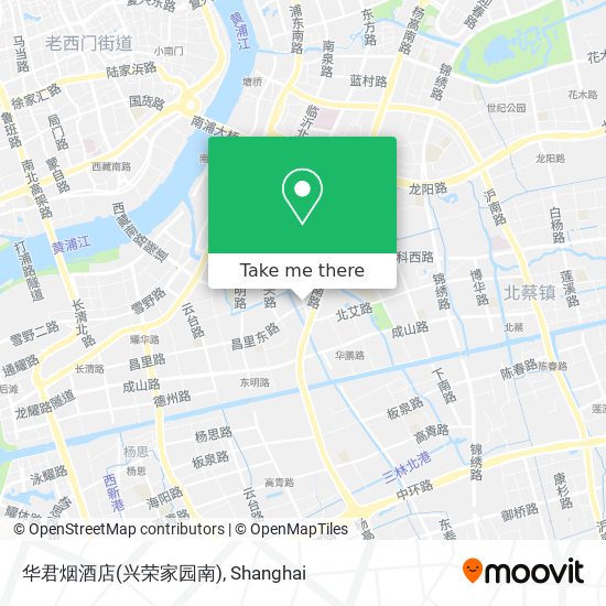 华君烟酒店(兴荣家园南) map