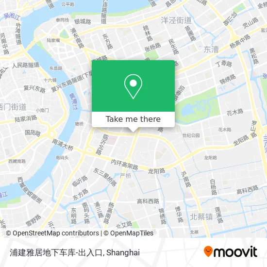 浦建雅居地下车库-出入口 map