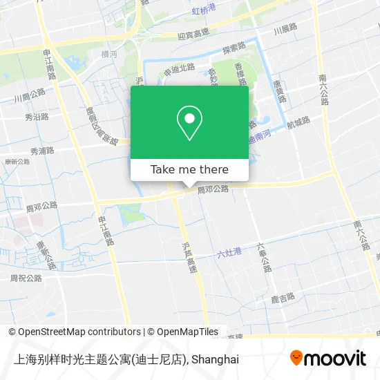 上海别样时光主题公寓(迪士尼店) map