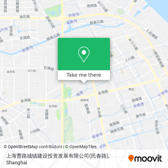 上海曹路城镇建设投资发展有限公司(民春路) map