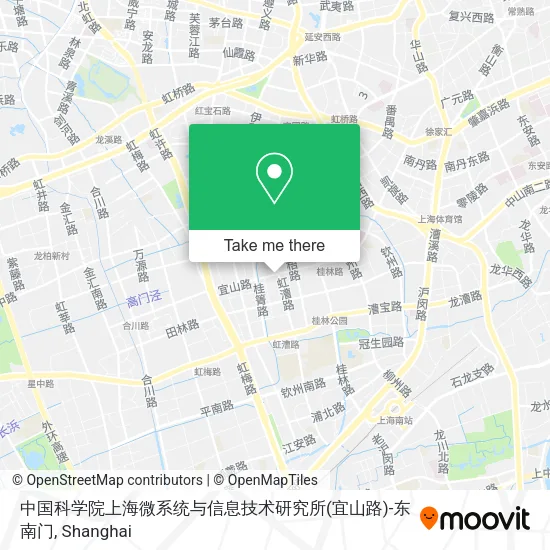 中国科学院上海微系统与信息技术研究所(宜山路)-东南门 map