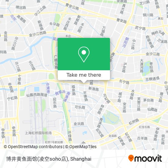 博井黄鱼面馆(凌空soho店) map