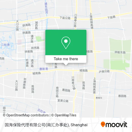 国海保险代理有限公司(南汇办事处) map
