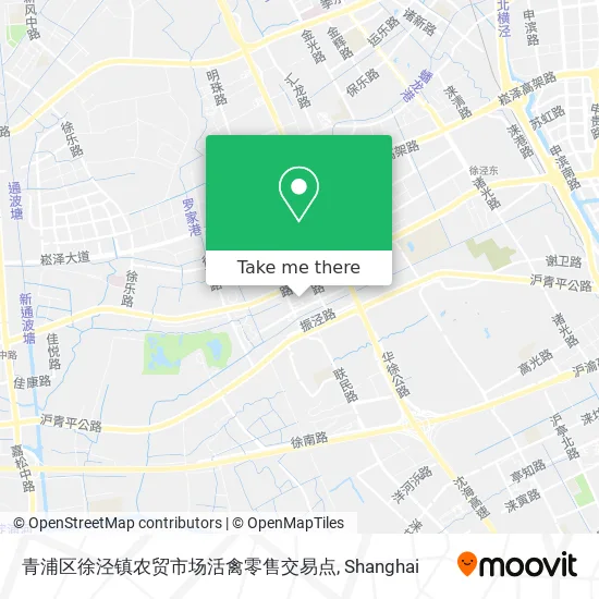 青浦区徐泾镇农贸市场活禽零售交易点 map