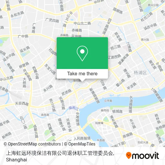 上海虹远环境保洁有限公司退休职工管理委员会 map