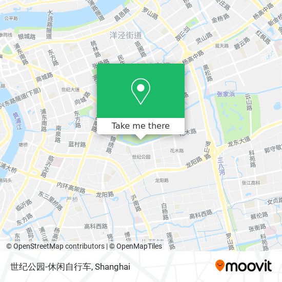 世纪公园-休闲自行车 map