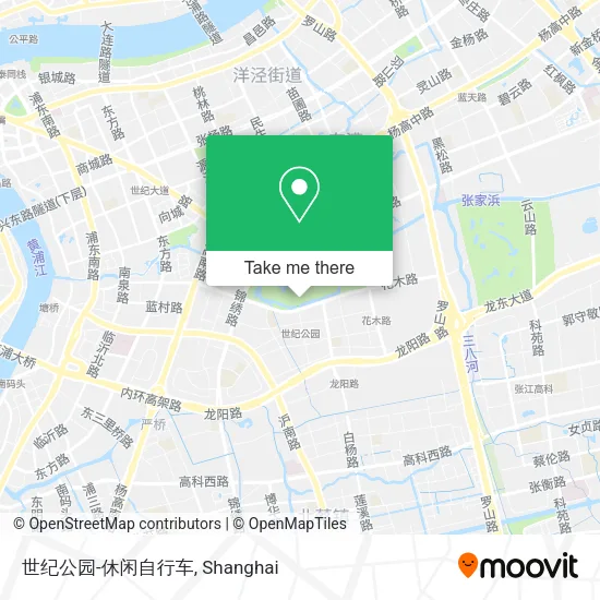 世纪公园-休闲自行车 map
