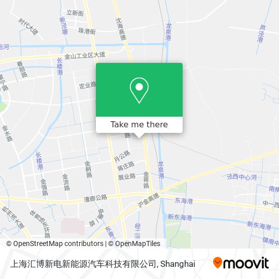 上海汇博新电新能源汽车科技有限公司 map