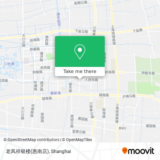 老凤祥银楼(惠南店) map