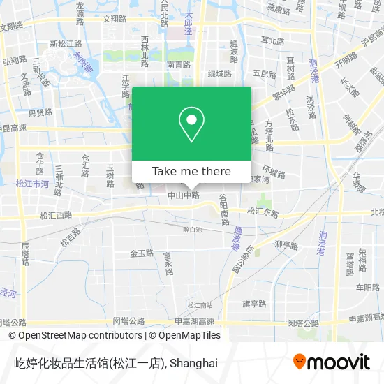 屹婷化妆品生活馆(松江一店) map