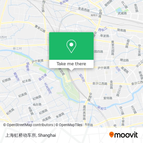 上海虹桥动车所 map