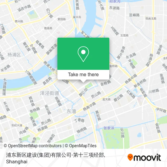 浦东新区建设(集团)有限公司-第十三项经部 map