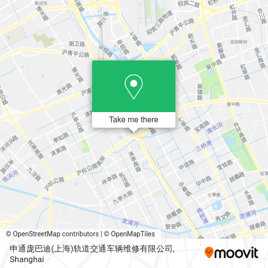 申通庞巴迪(上海)轨道交通车辆维修有限公司 map
